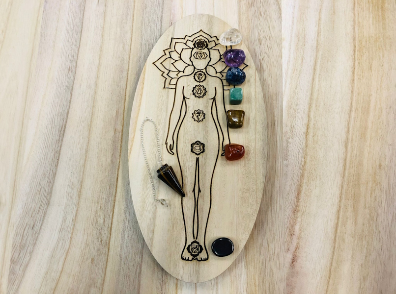 Tabla Chakras ovalada
